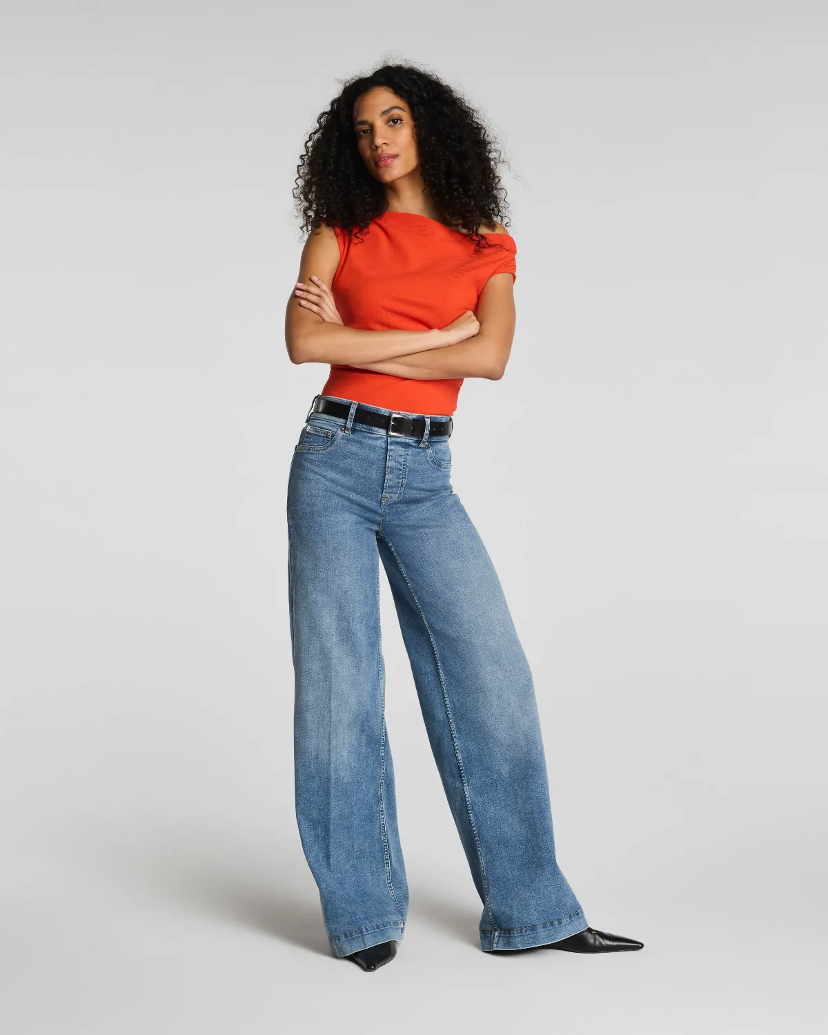 SPANXshape® EveryWear Pull-On Wide Leg Jeans by SPANX
