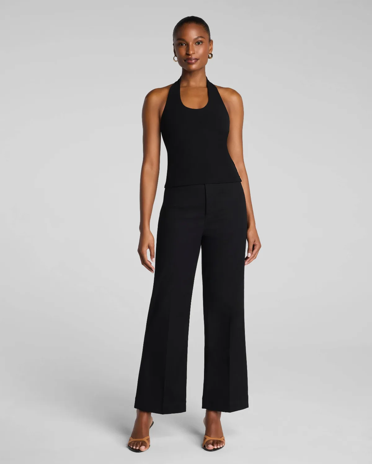 SPANXsupersmooth® Stretch Twill Cropped Easy Flare Pants