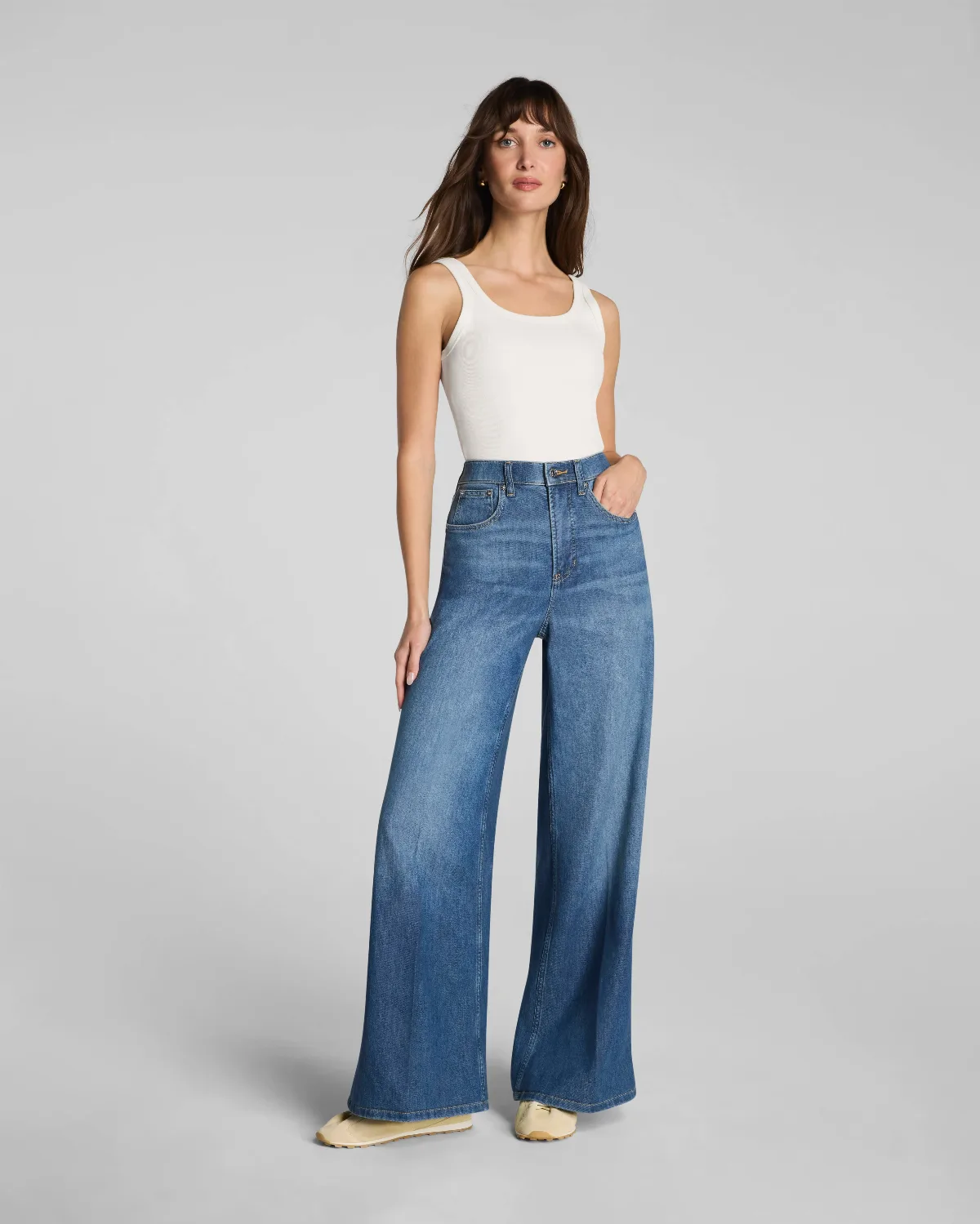 SPANXsupersmooth® Authentic 360 Lightweight Super Wide Leg Jeans by SPANX