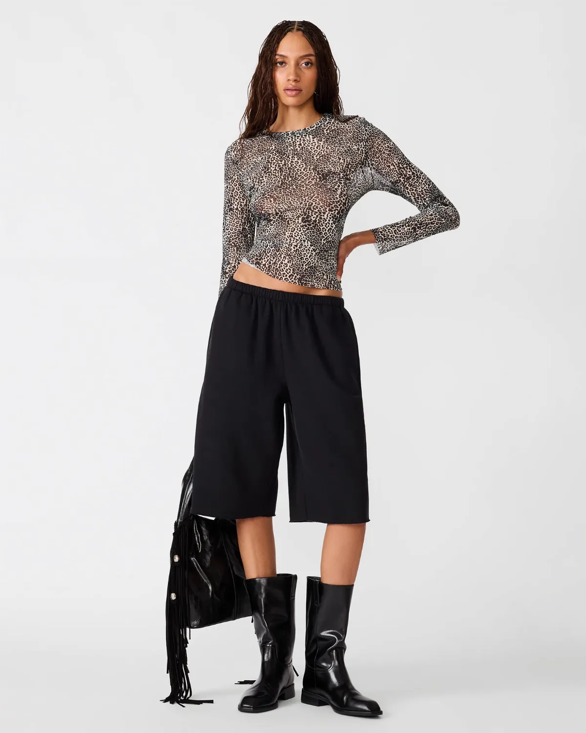 Fleece Sweat Short - Cotton/Polyester by Steve Madden