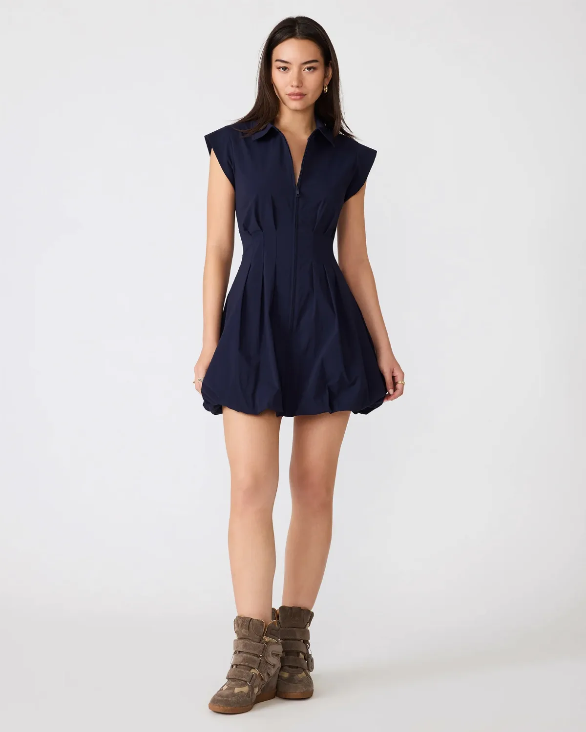 Dyanne Sleeveless Bubble Dress - Elastane/Nylon by Steve Madden