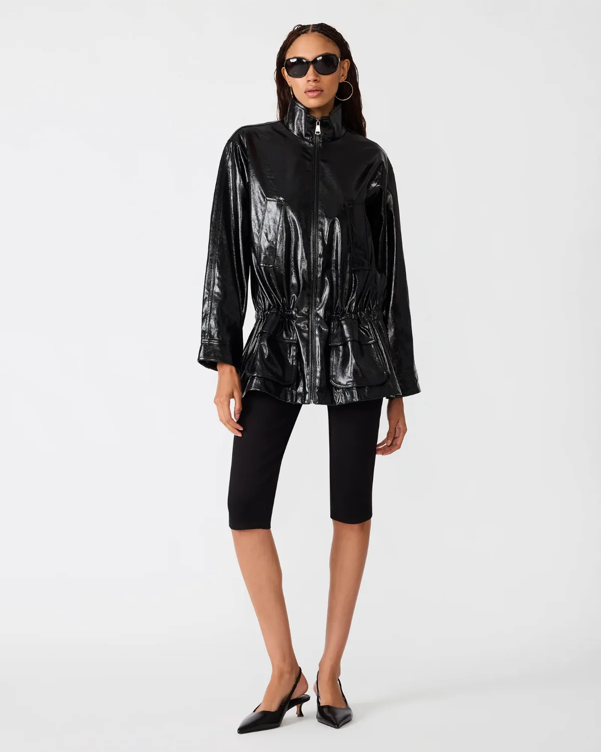 Banks Long Sleeve Faux Leather Jacket by Steve Madden