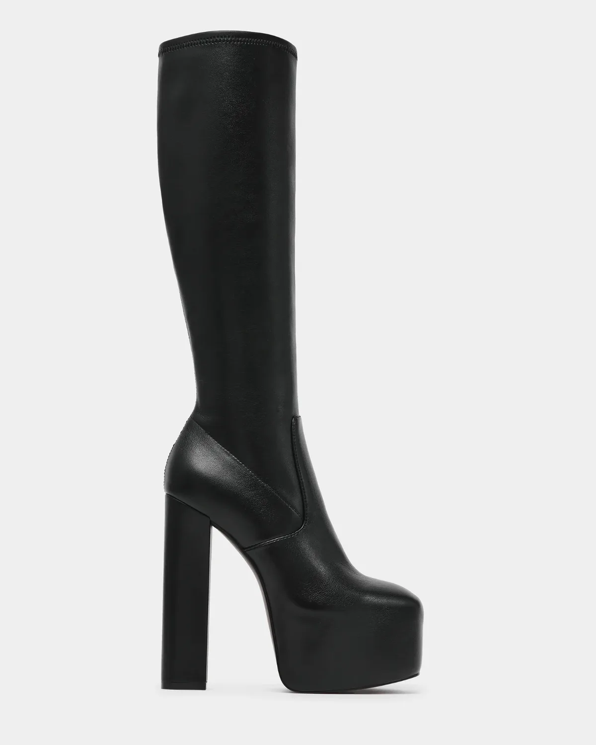 Scratch Block Heel Boots - Leather by Steve Madden