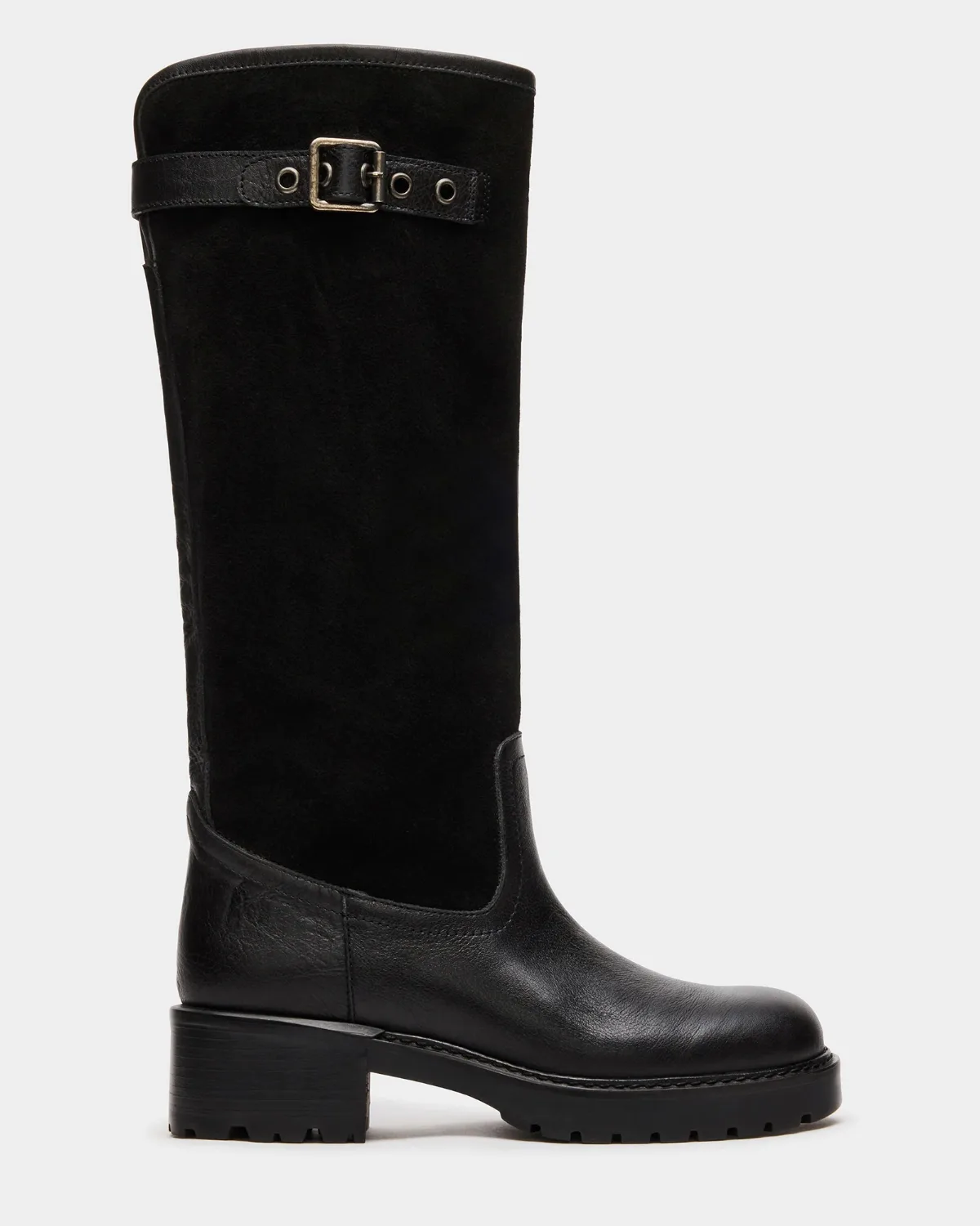 Ramble Block Heel Boots - Leather by Steve Madden