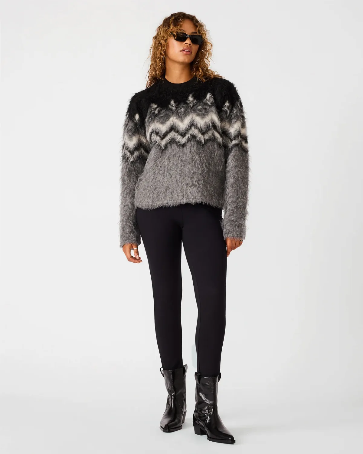 Mora Sweater Long Sleeve Sweater - Polyester/Elastane by Steve Madden