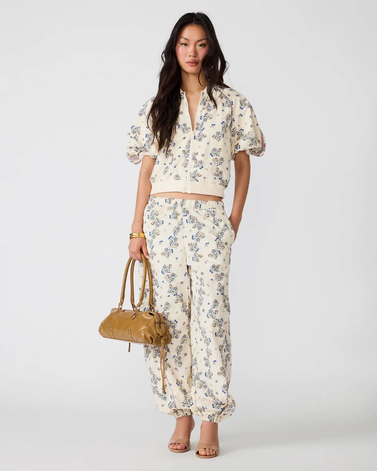 Lyonie Jacket Short Sleeve Puff Sleeve - Nylon by Steve Madden