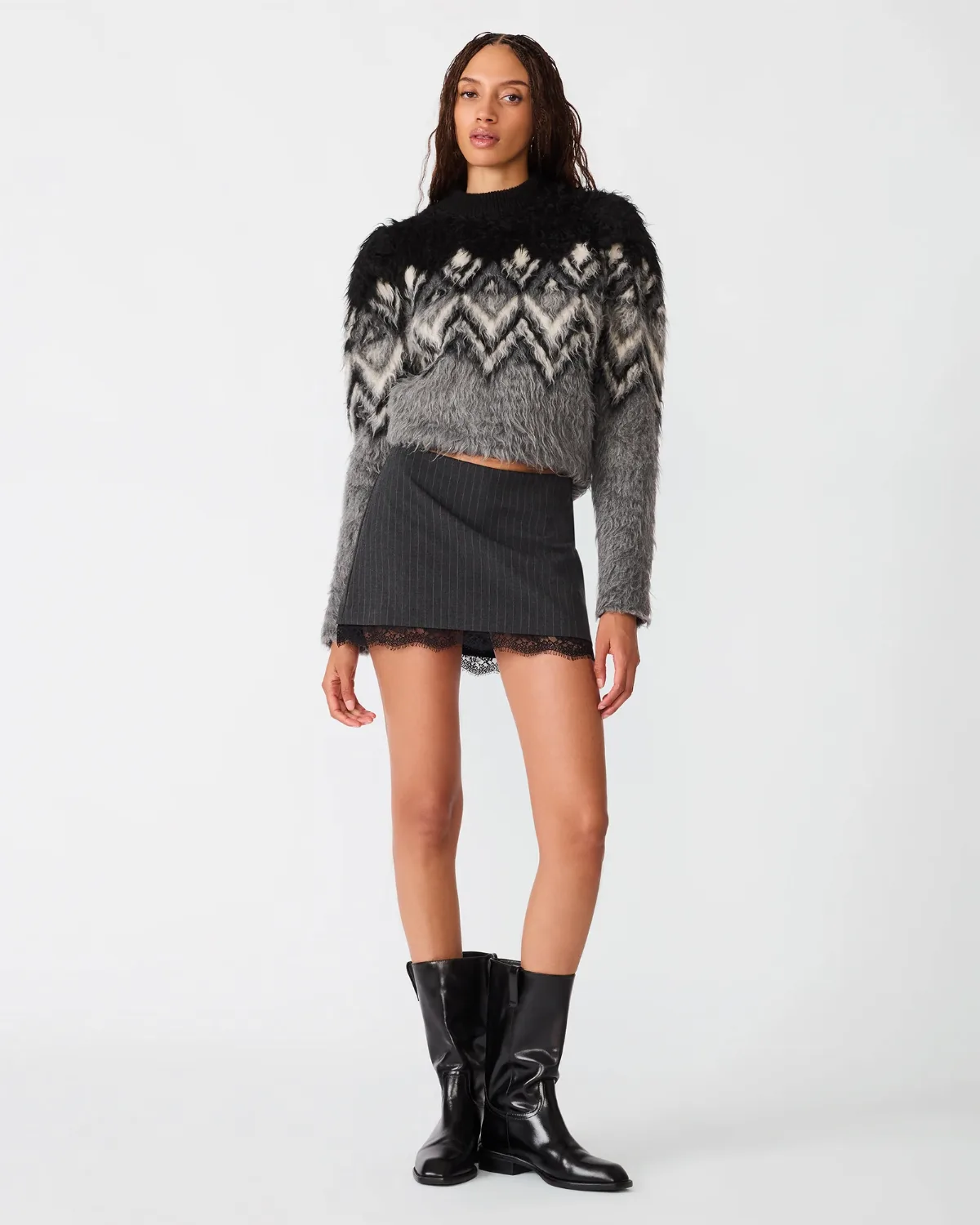 Tiffanie Skirt - Polyester/Elastane/Rayon by Steve Madden