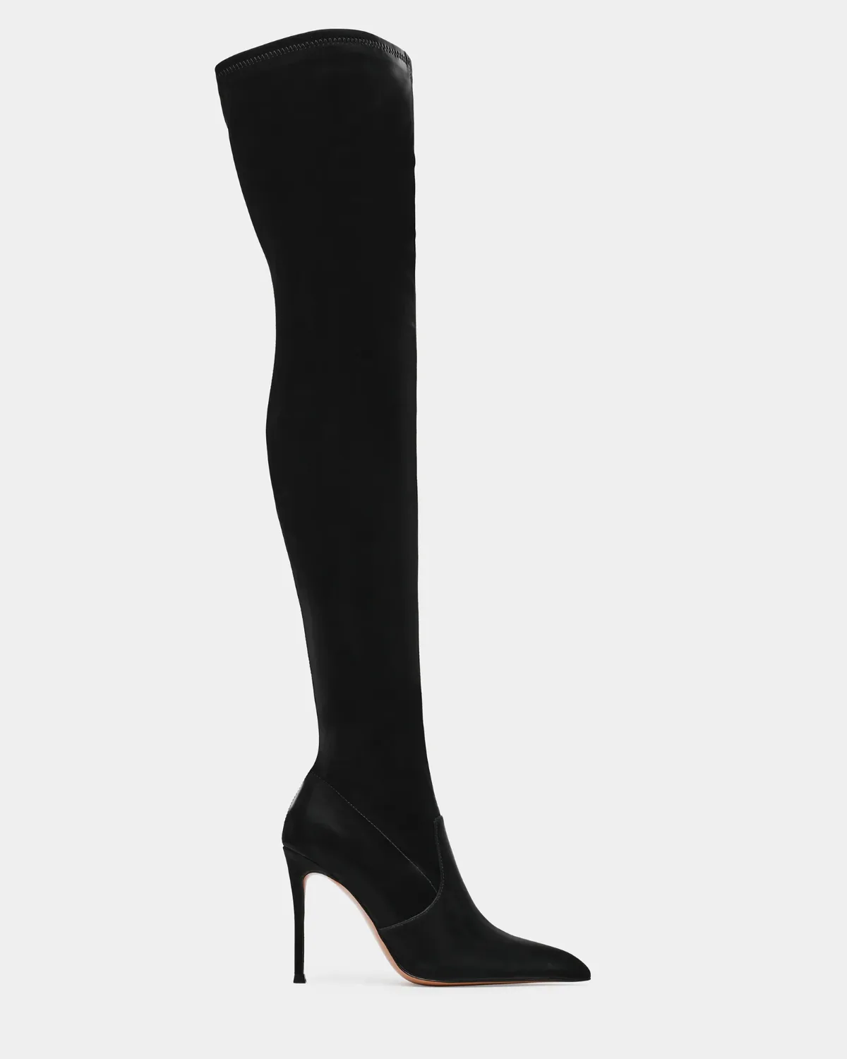 Pegasus Techno Fabric Pointed Toe Boots - Satin Leather/Satin by Steve Madden