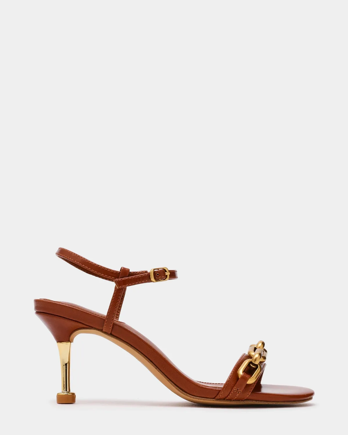 Rivena Gold Detail Heels - Leather by Steve Madden