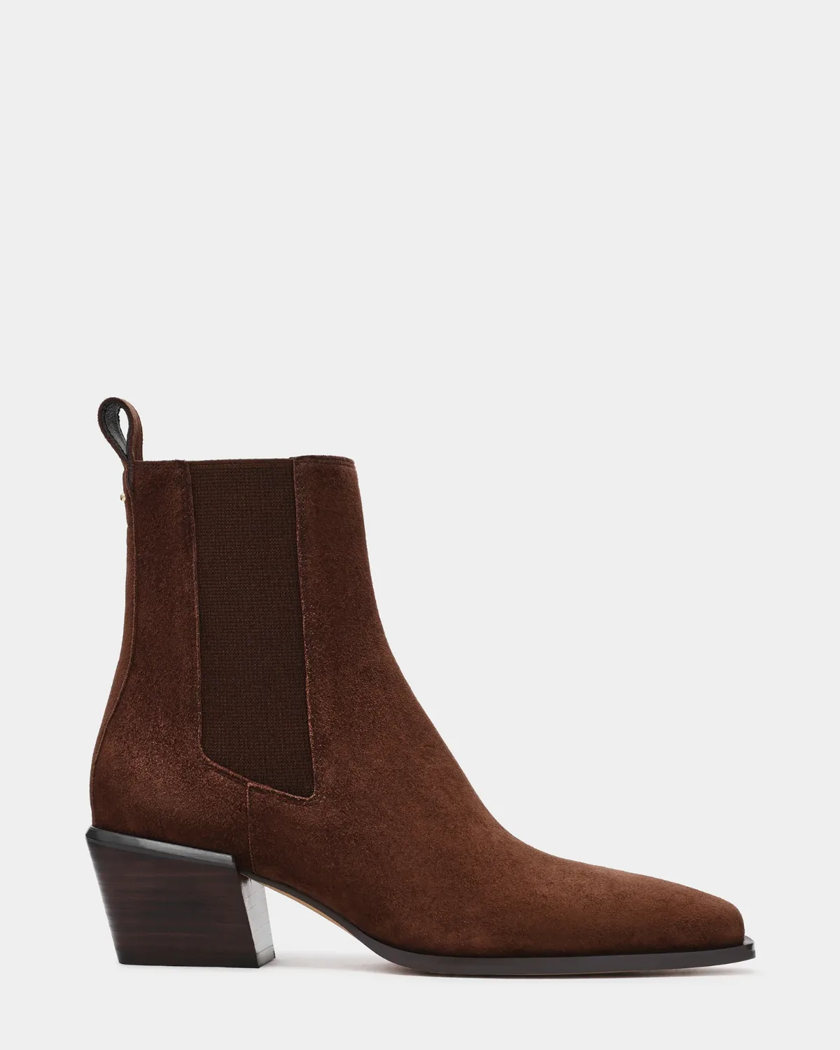 Daxen Block Heel Booties - Suede Leather by Steve Madden