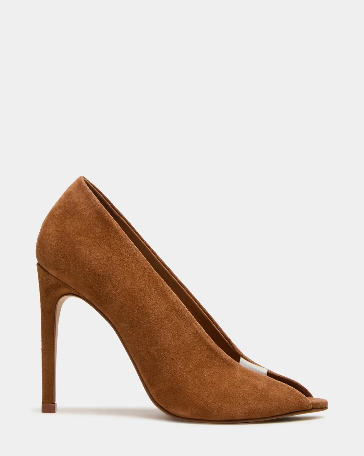 Santino Peep Toe Heels - Suede - Leather