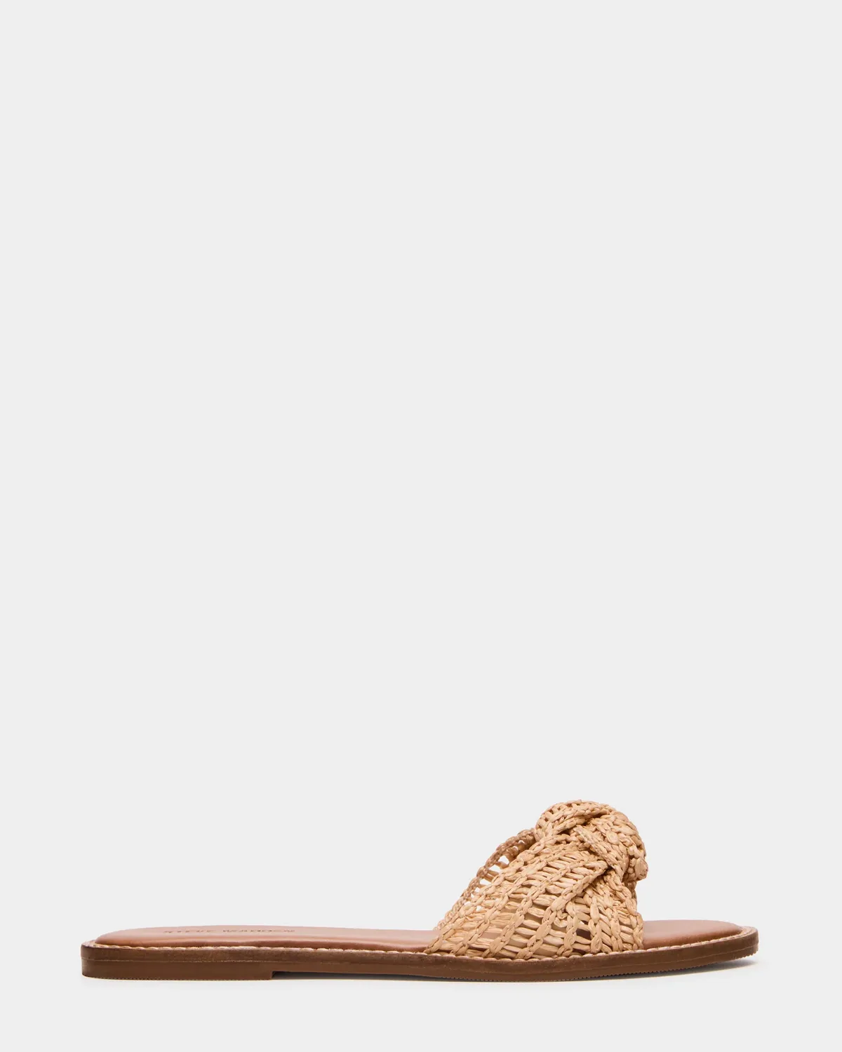 Devo Slip-On Sandals - Raffia - Leather by Steve Madden