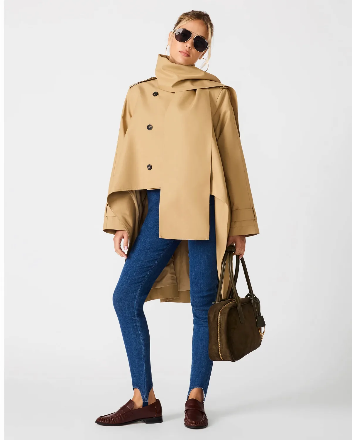 Caspian Jacket Long Sleeve Button Up Jackets & Coats - Cotton/Polyester by Steve Madden