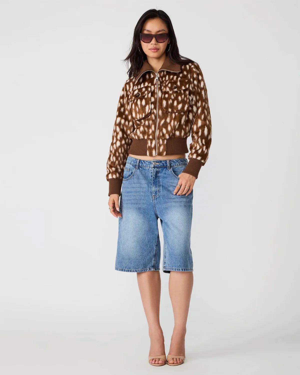 Hunton Jacket Long Sleeve Faux Fur Jackets & Coats by Steve Madden