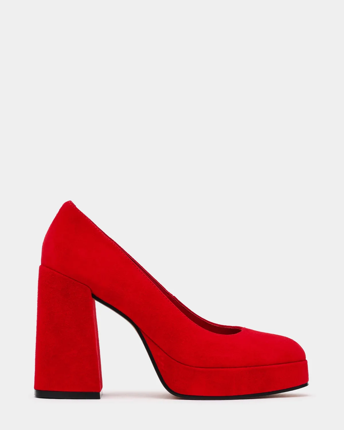 Tati Block Heels - Suede Leather by Steve Madden