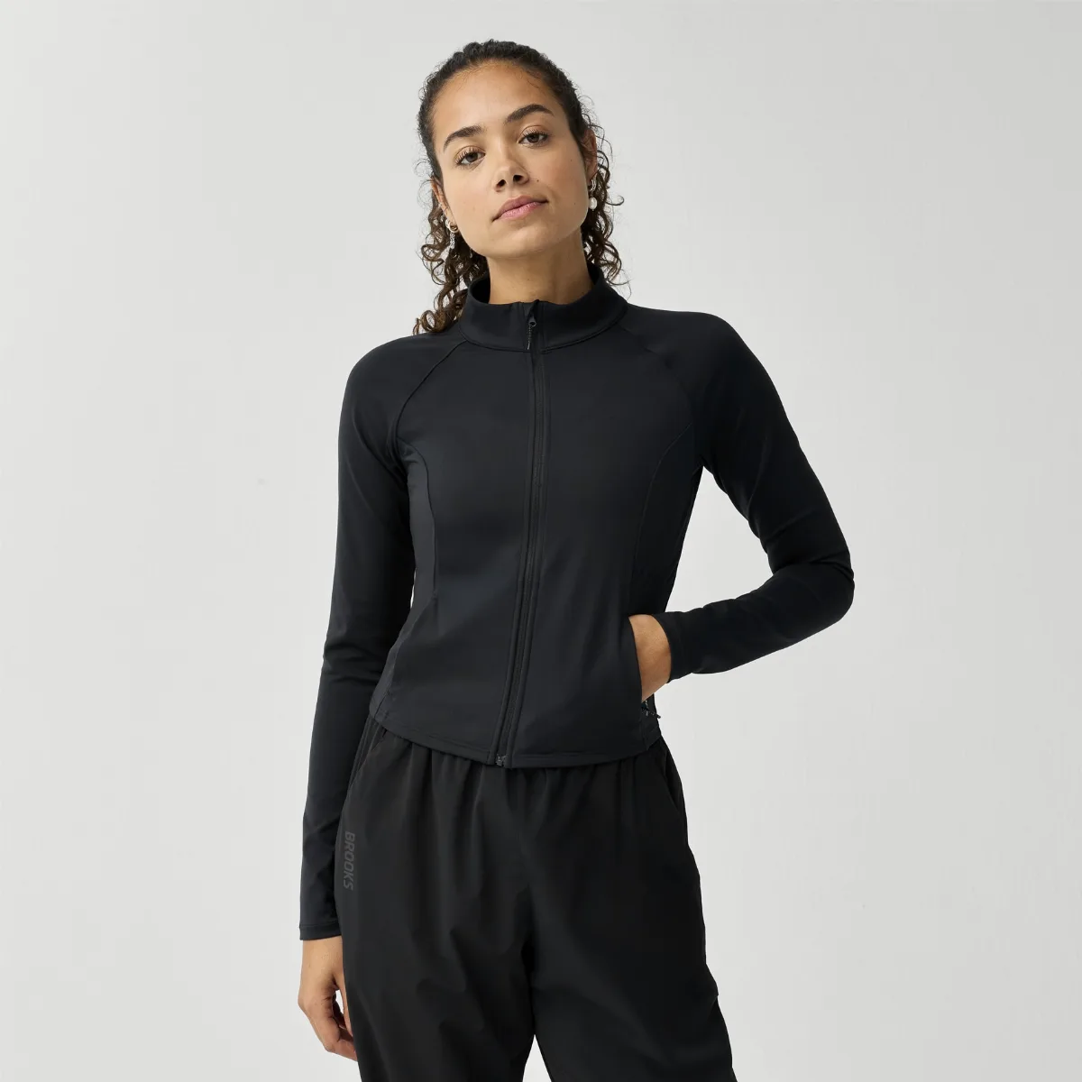Movement Fitted Crop Jacket by Brooks Running