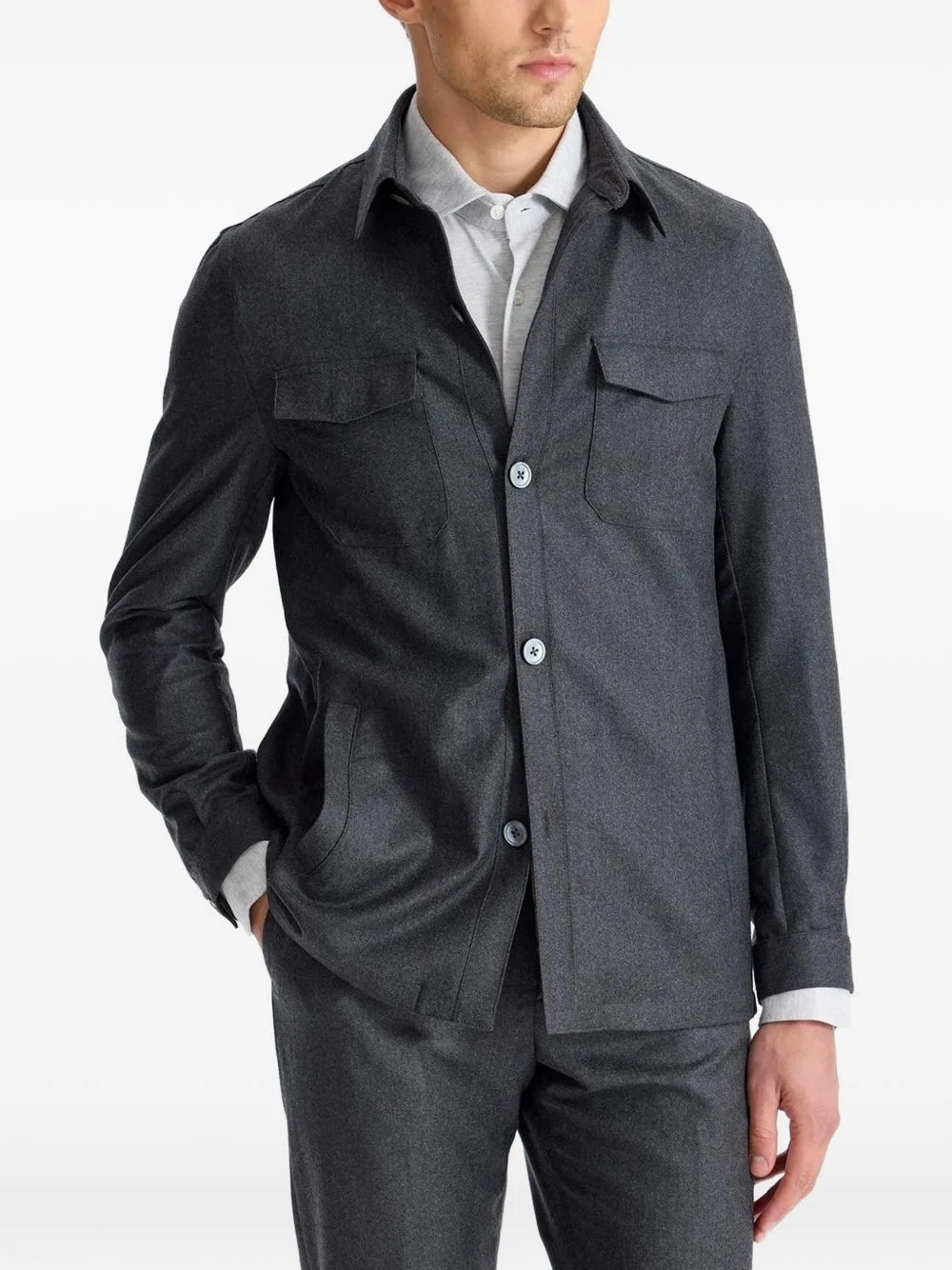 Zero Gravity Flap-Pocket Jacket by Tombolini