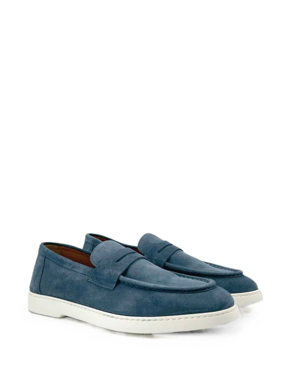 Suede Penny-Strap Loafers by Doucal's