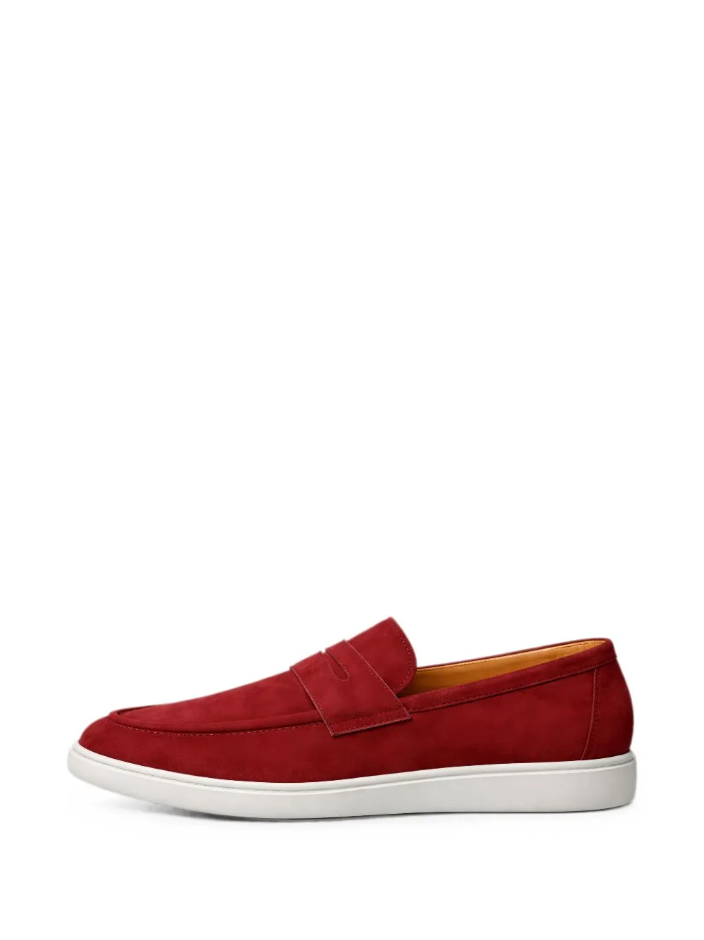 Suede Penny-Strap Loafers