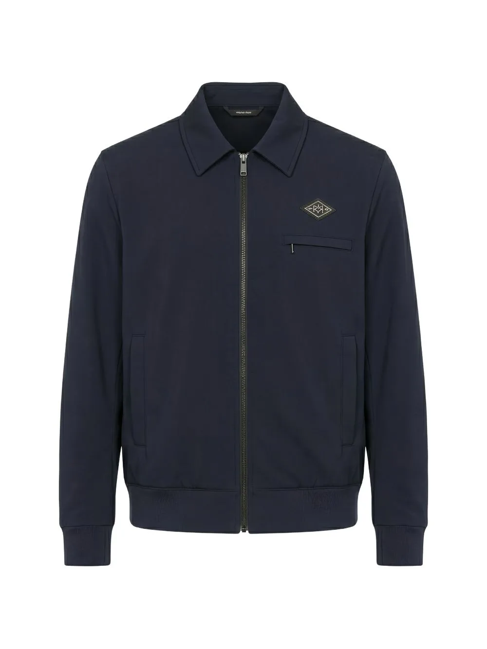 Logo-Patch Zip-Up Shirt Jacket by Tombolini