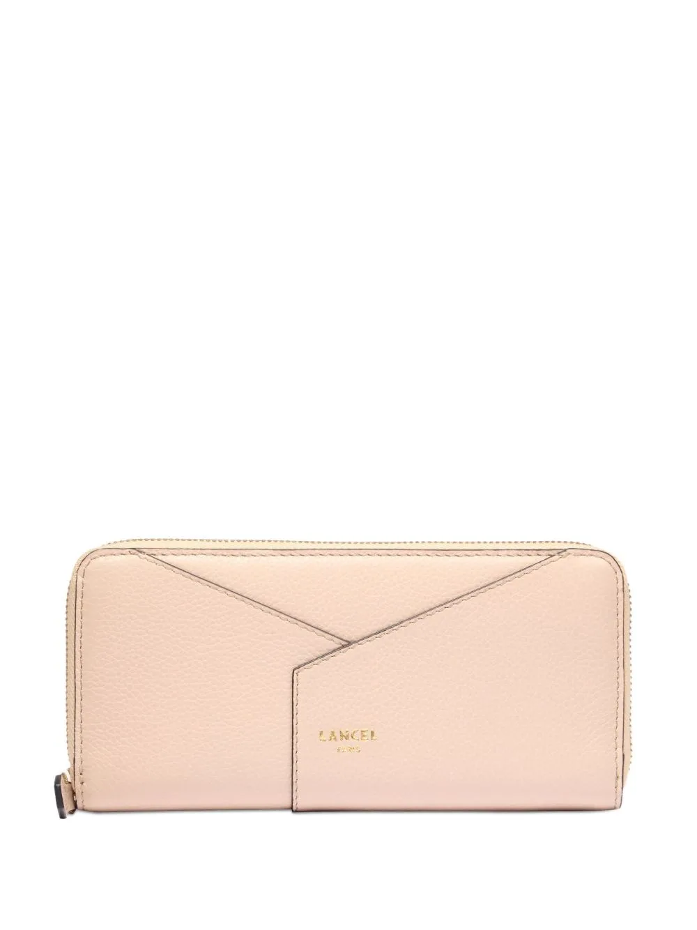 Enveloppe Leather Zip-Around Wallet by Lancel