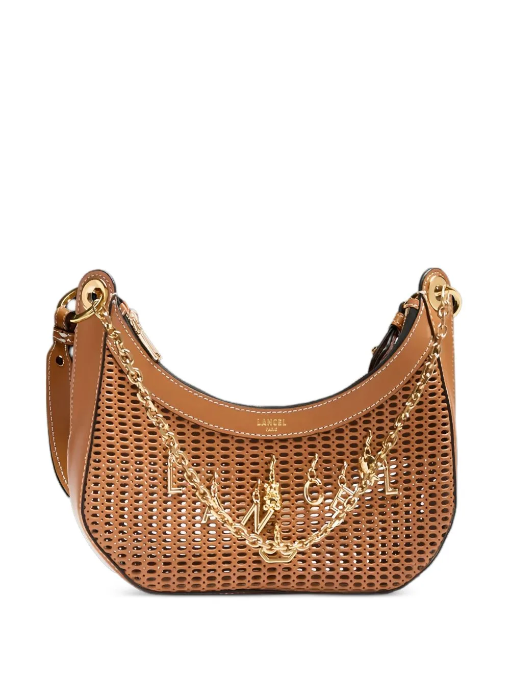 M Croisette Charm-Embellished Shoulder Bag by Lancel