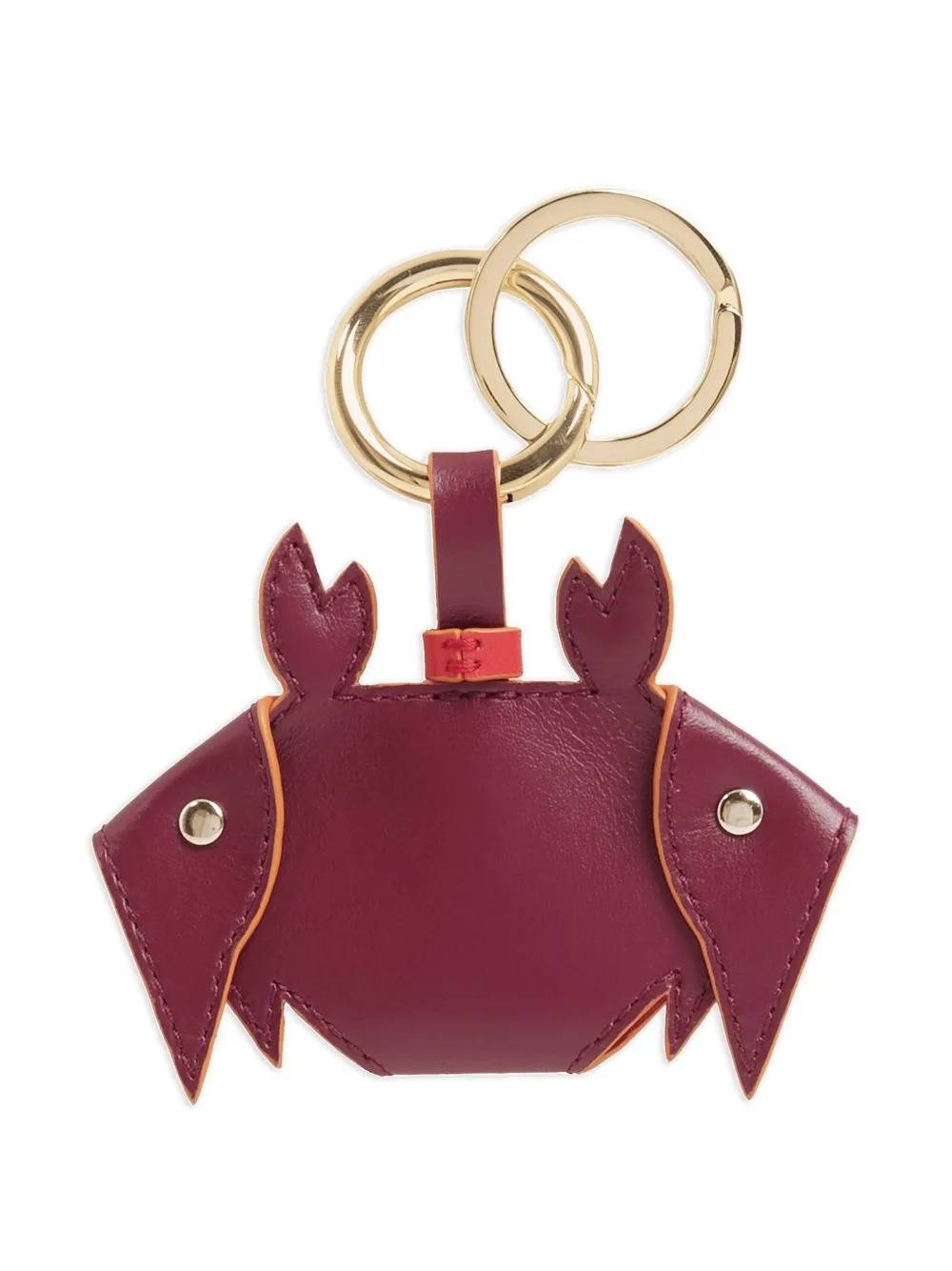 Crab-Motif Keyring by Lancel