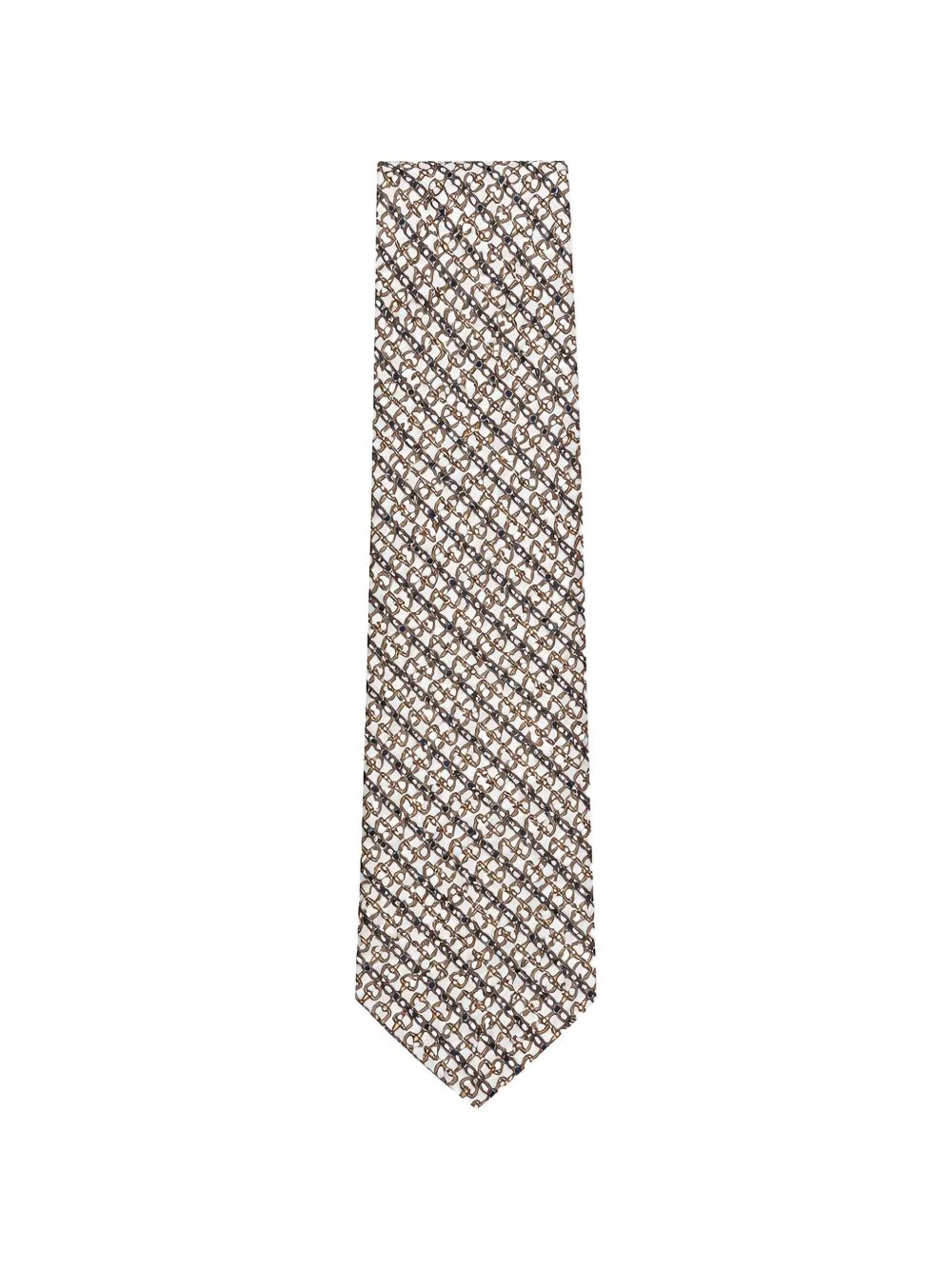 Geometric-Print Tie by Tombolini