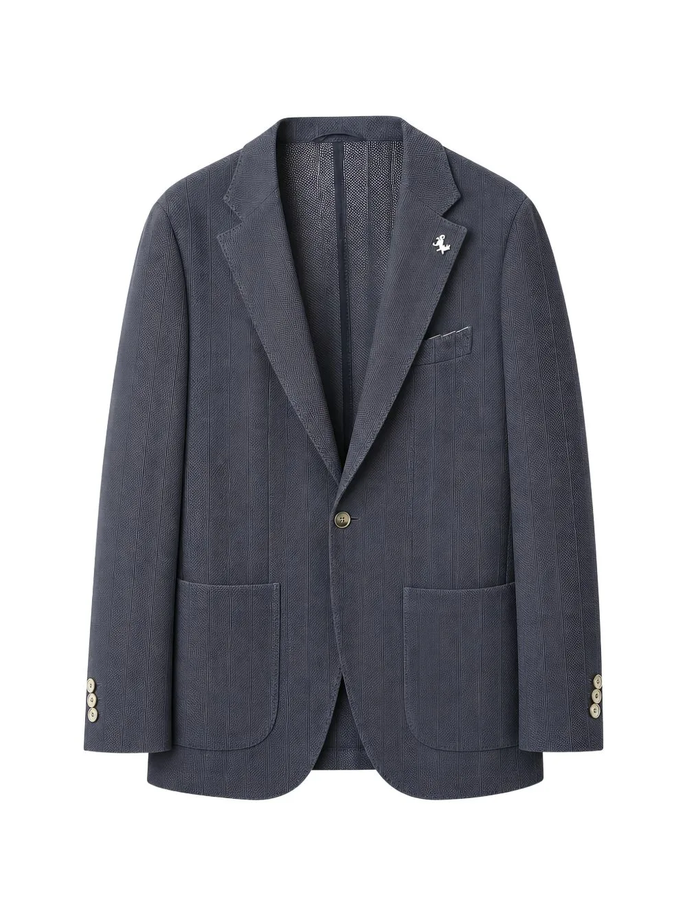 Pinstripe-Pattern Notched-Lapel Jacket by Tombolini