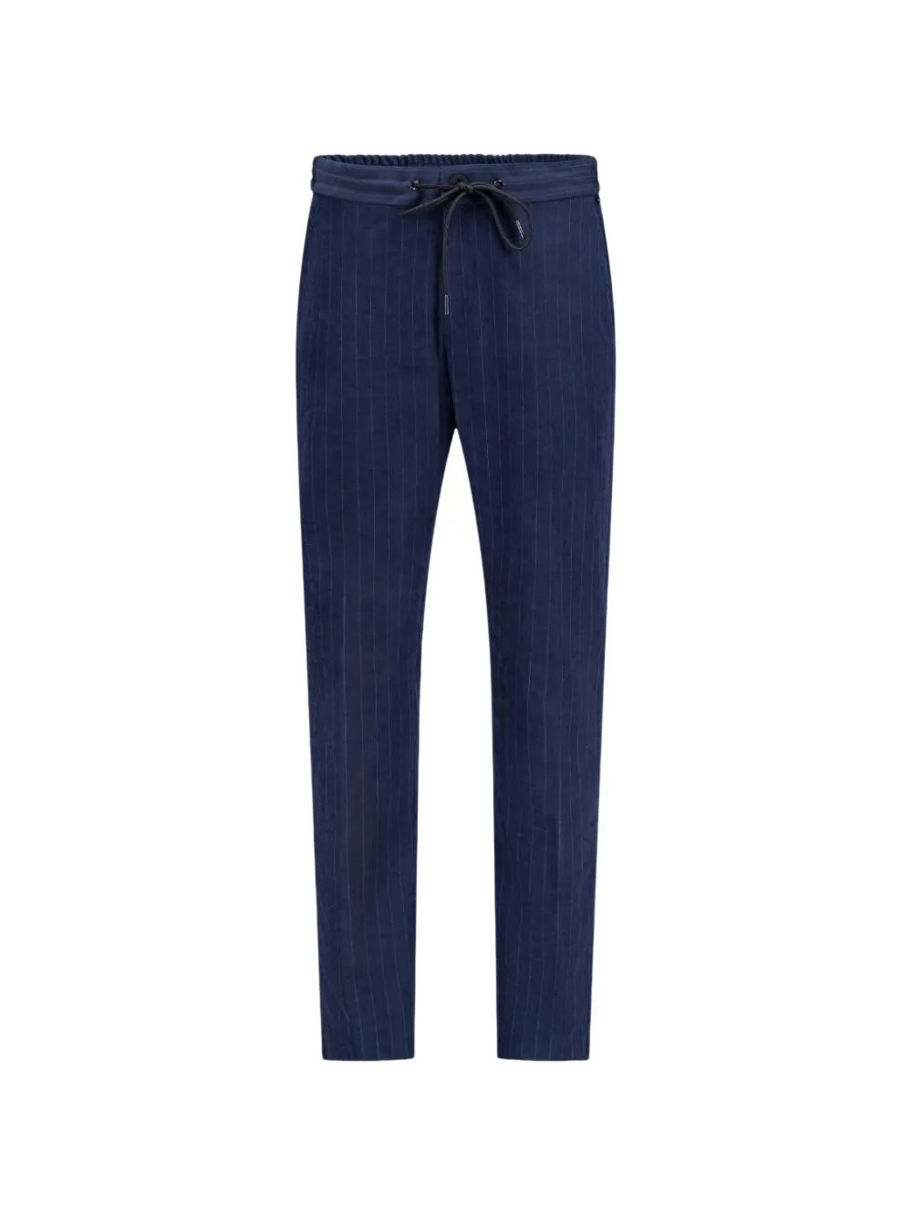 Drawstring Pinstripe Trousers by Tombolini