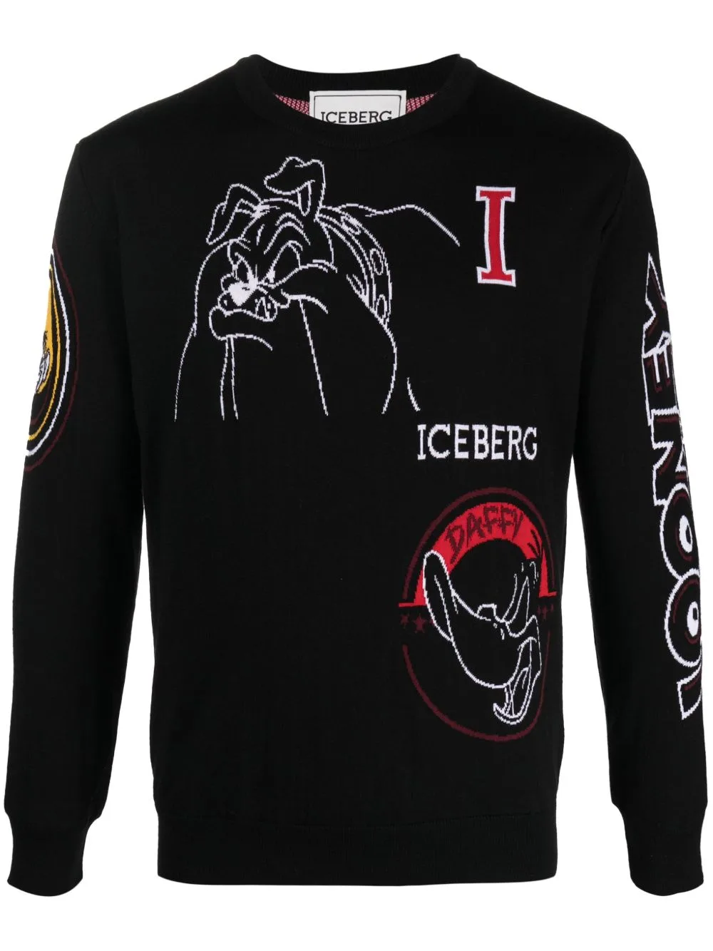 Cartoon-Print Crew-Neck Jumper by Iceberg