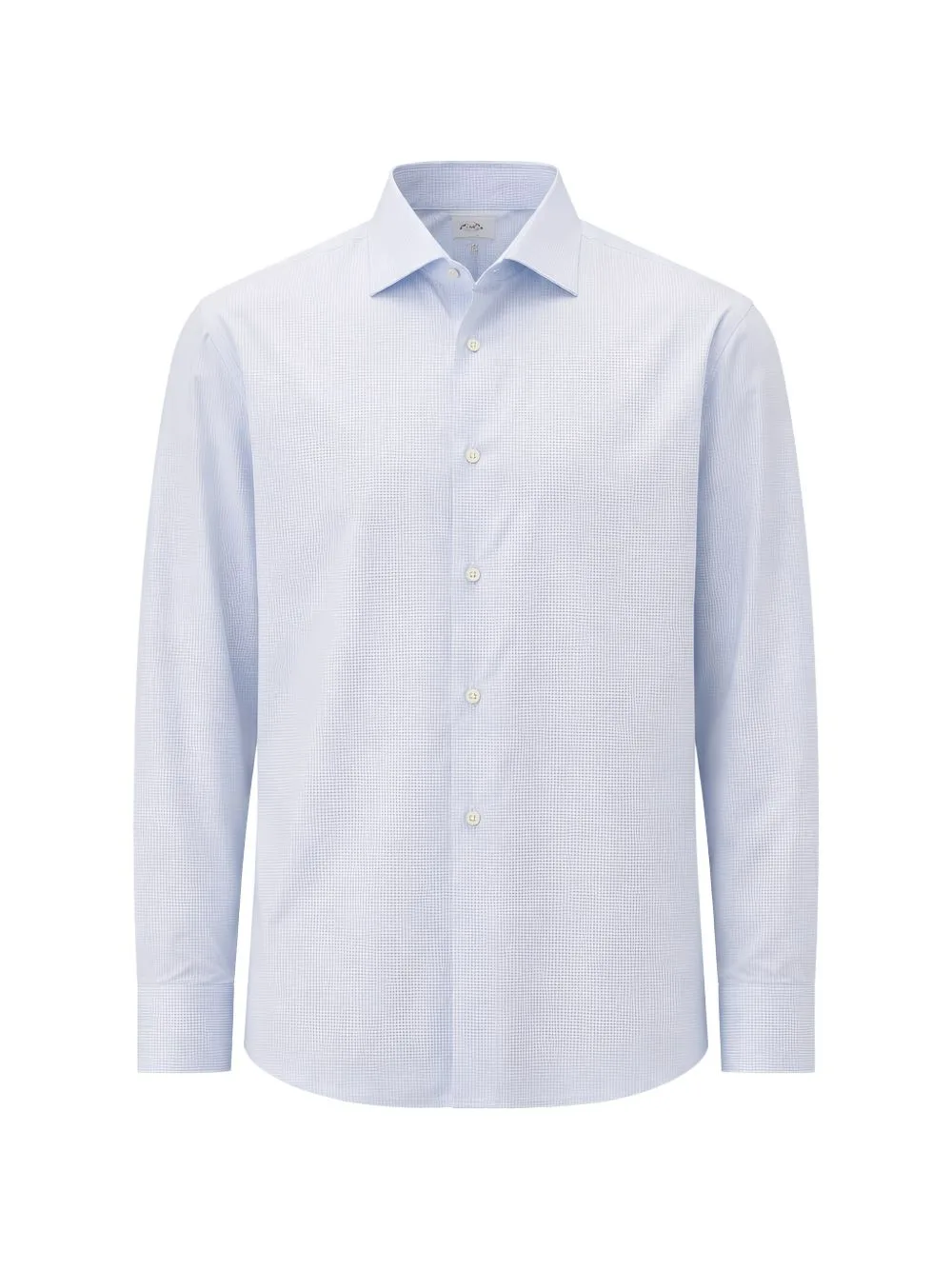 Check-Pattern Long-Sleeve Shirt by Pal Zileri