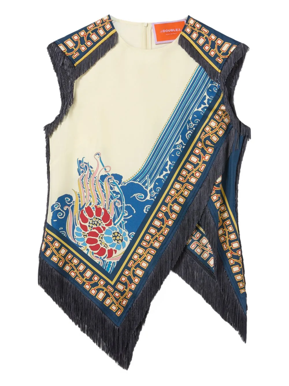 Fringed Scarf Top by La DoubleJ