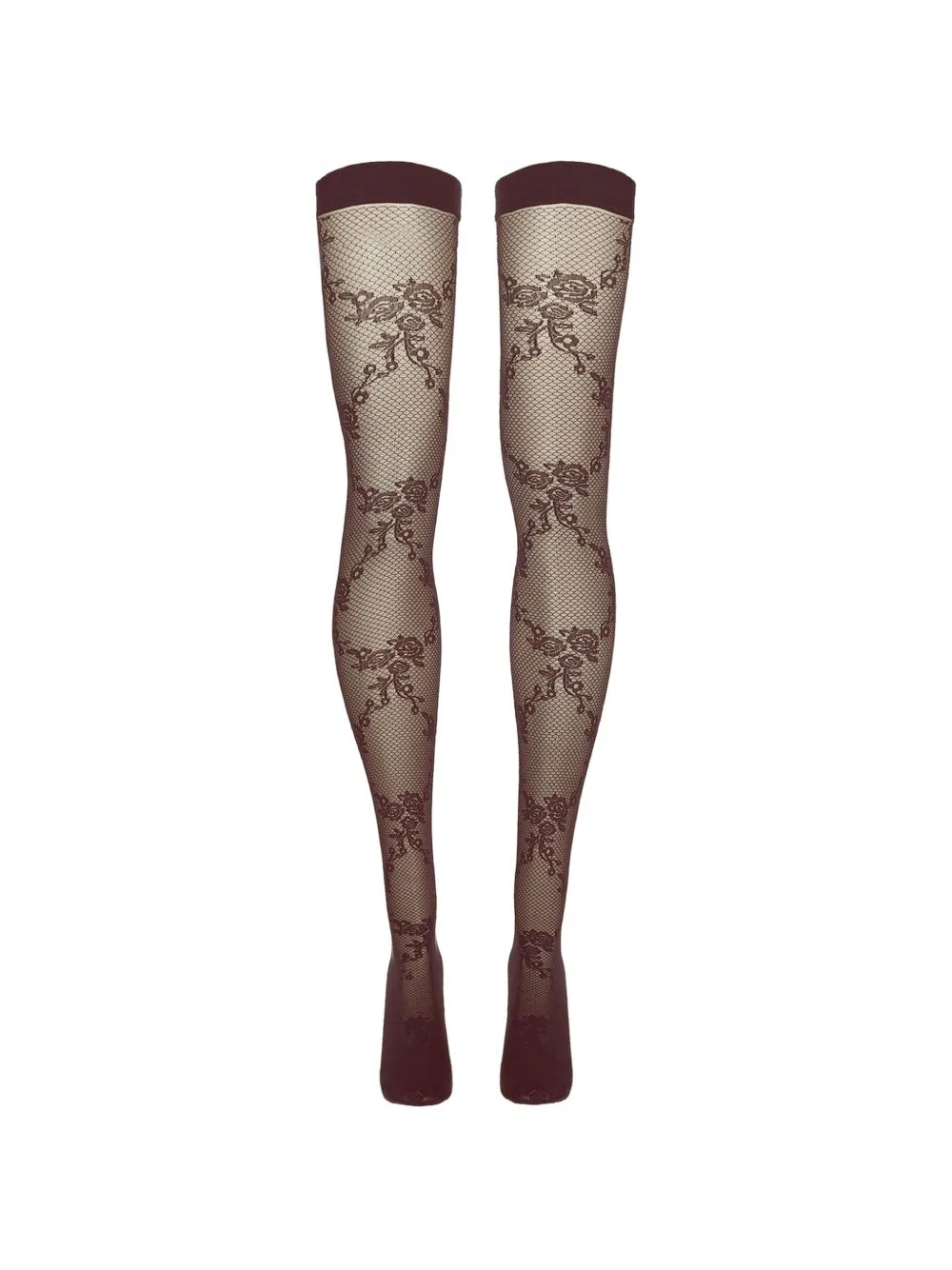 Floral-Lace Stay-Ups by Wolford