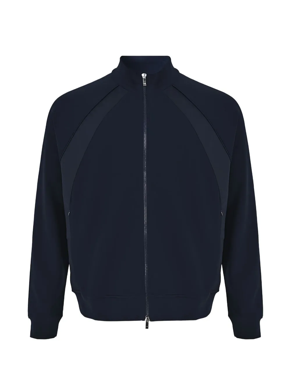 Panelled Zip-Up Cotton Sweatshirt by Pal Zileri