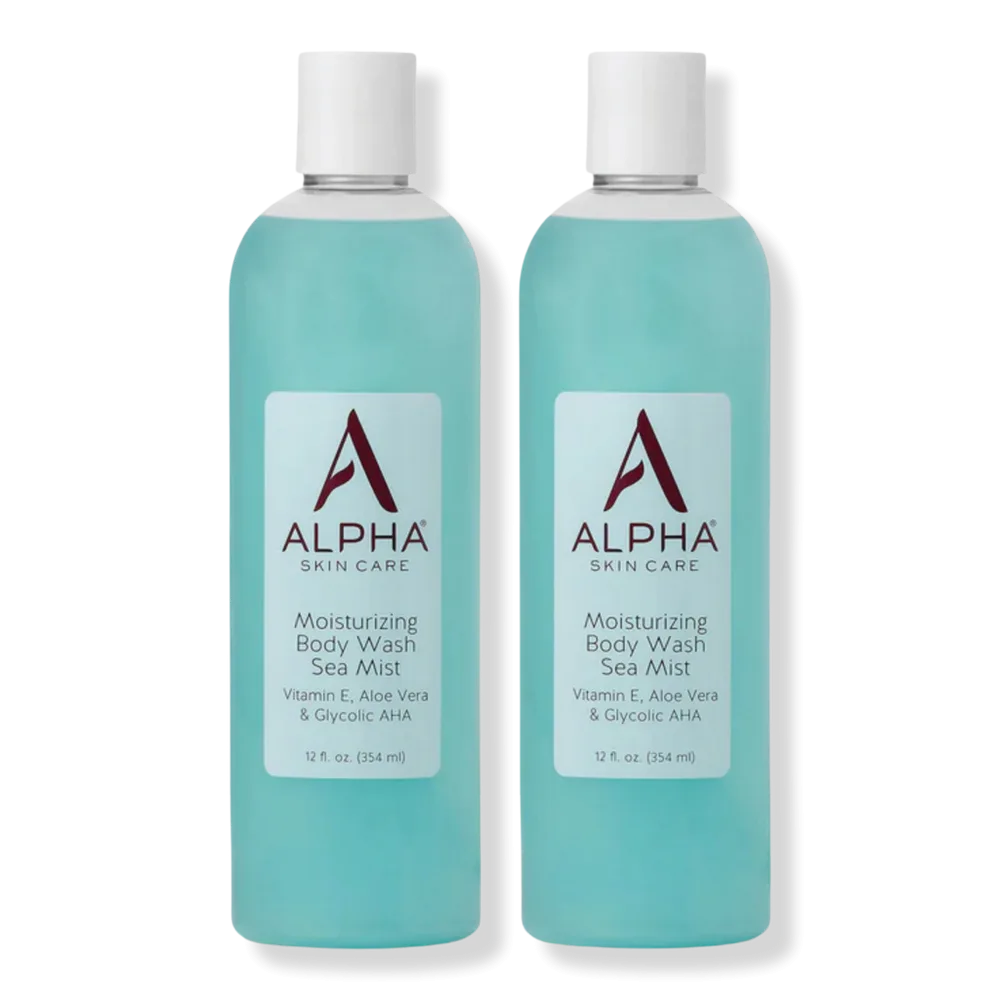 Body Wash Vitamin E, Aloe Vera & Glycolic AHA by Alpha Skincare