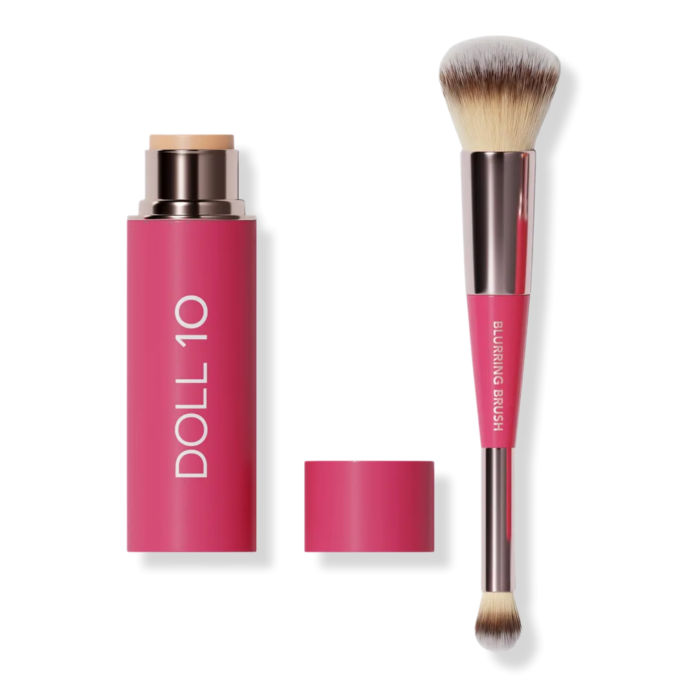 Peptide Blur Stick Foundation with Blurring Brush by Doll 10