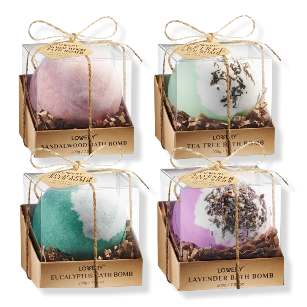 Handmade Deluxe Bath Bomb Gift Set by Lovery