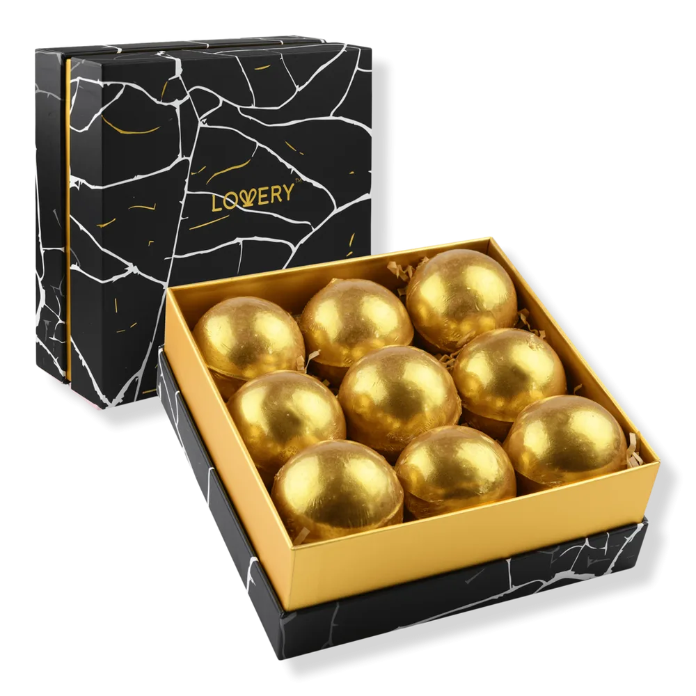 24K Gold Bath Bombs Gift Box by Lovery
