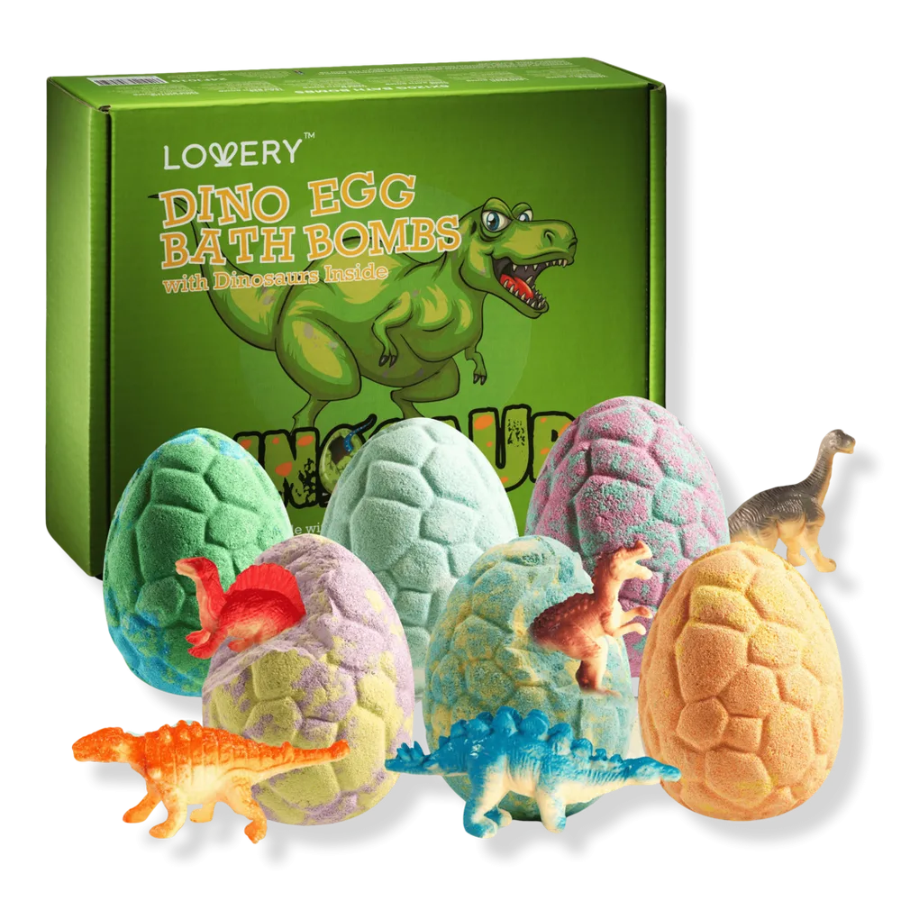 Dinosaur Bath Bomb Gift Set with Surprise Toys by Lovery