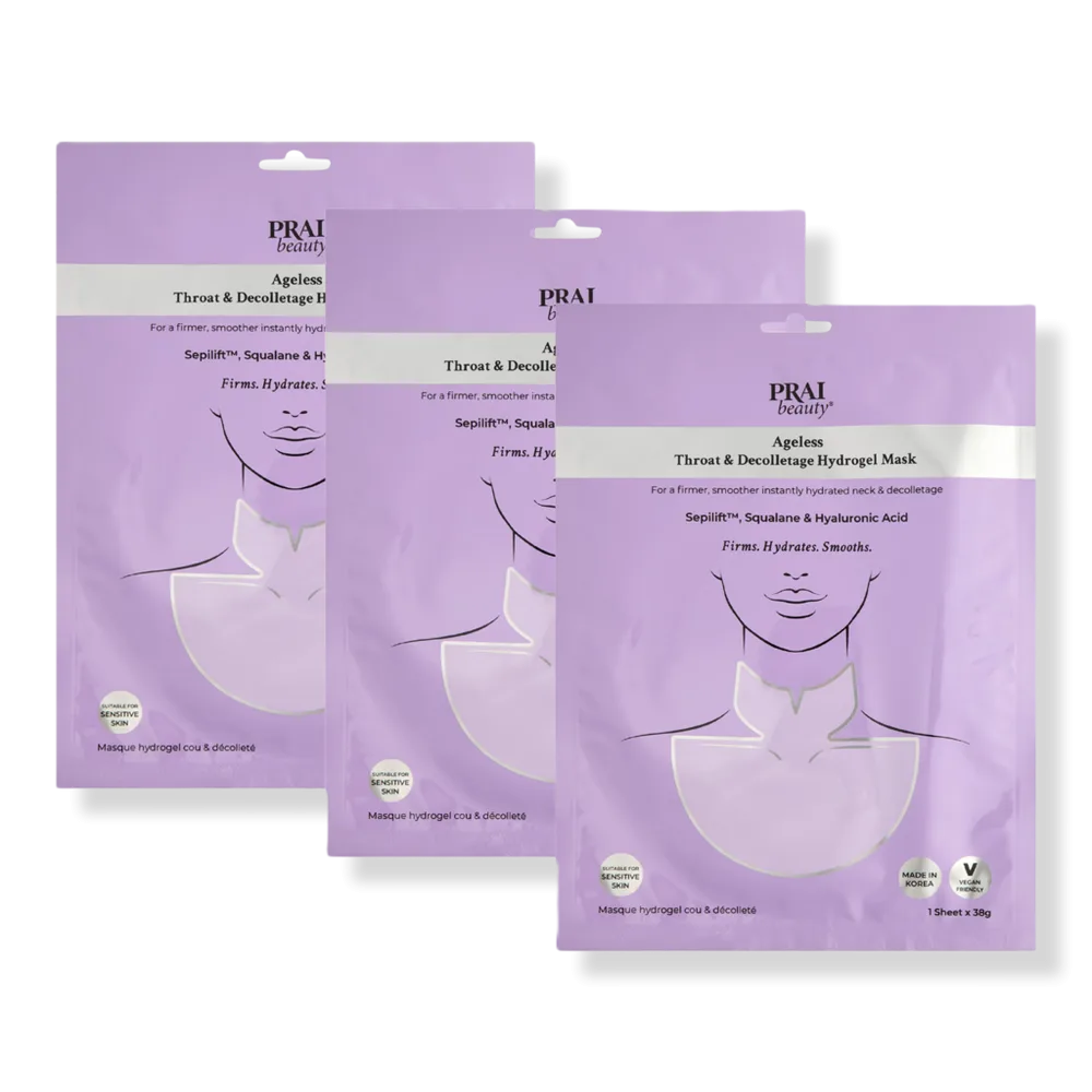 Ageless Throat & Decolletage Hydrogel Mask by PRAI Beauty