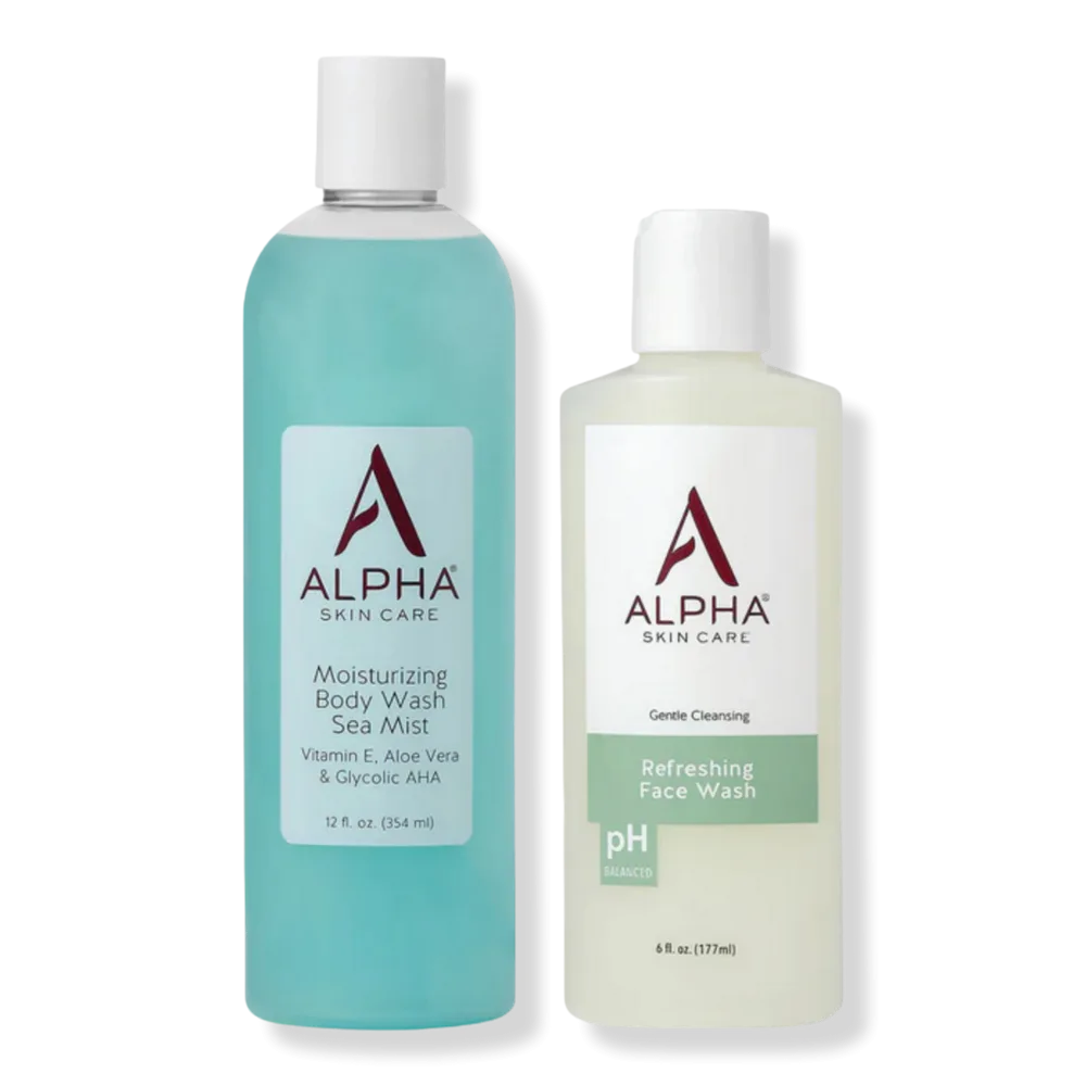 Face and Body Wash Set by Alpha Skincare