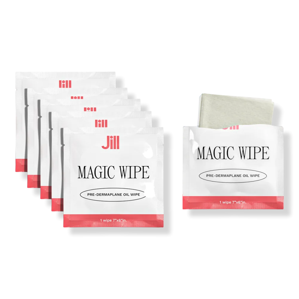 Pre-Dermaplane Oil Magic Wipes by Jill