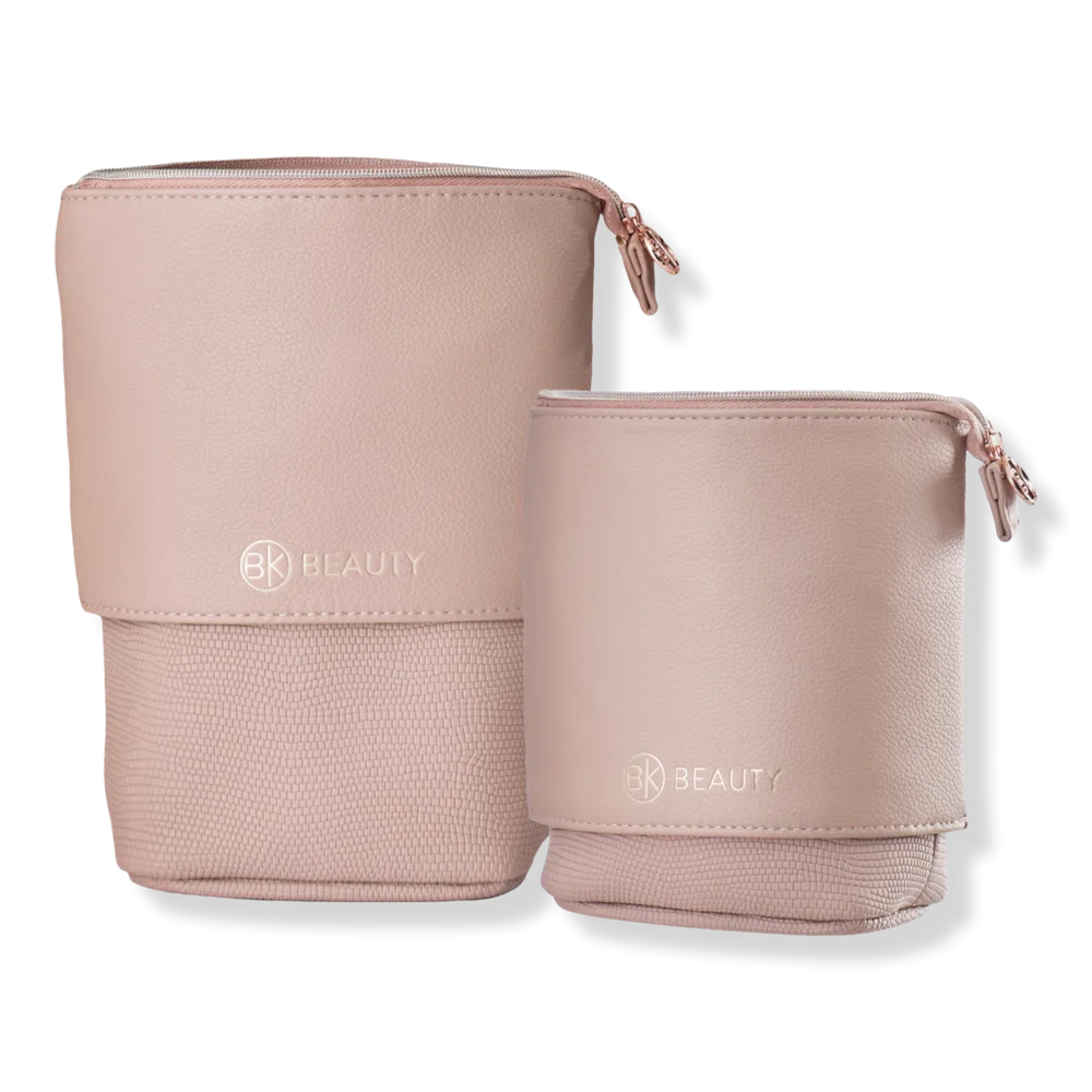 Standup Brush Holder & Travel Makeup Bag by BK Beauty