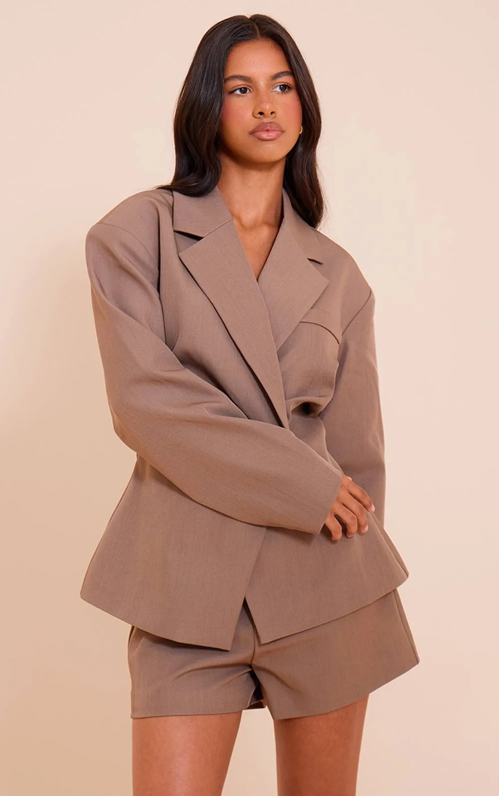 Tailored High Waist Shorts Co-Ord