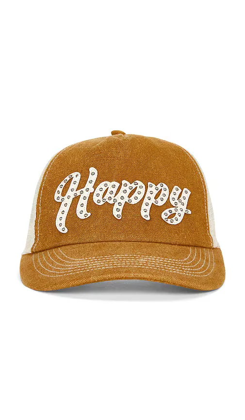 Leather Studded Script Meshback