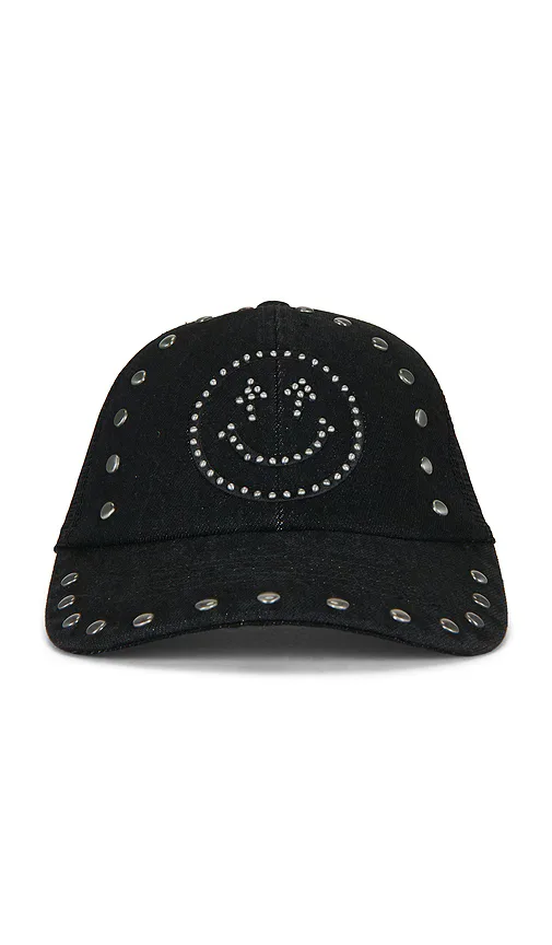 Studded Smiley Meshback Hat by Happy Caps