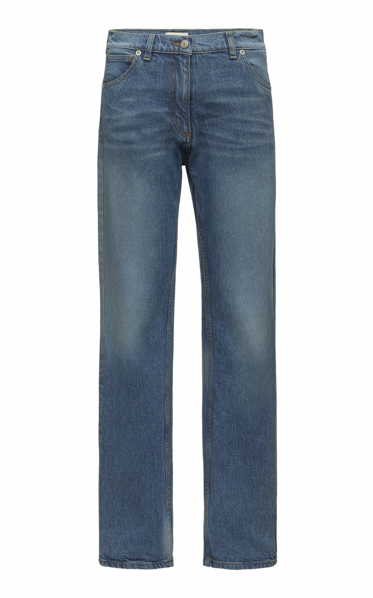 Washed Cotton Denim Jeans by Magda Butrym