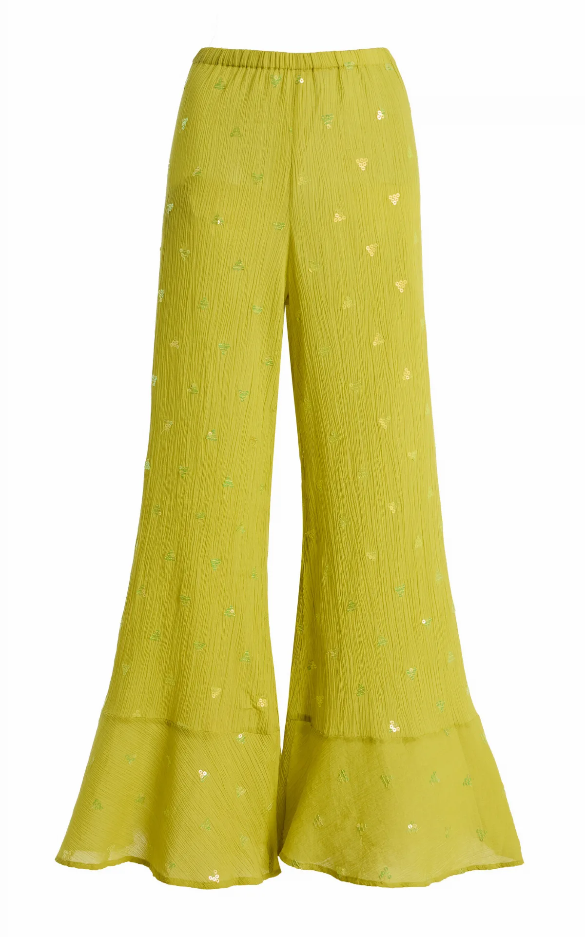 Solene Sequined Wide-Leg Pants by BOTEH
