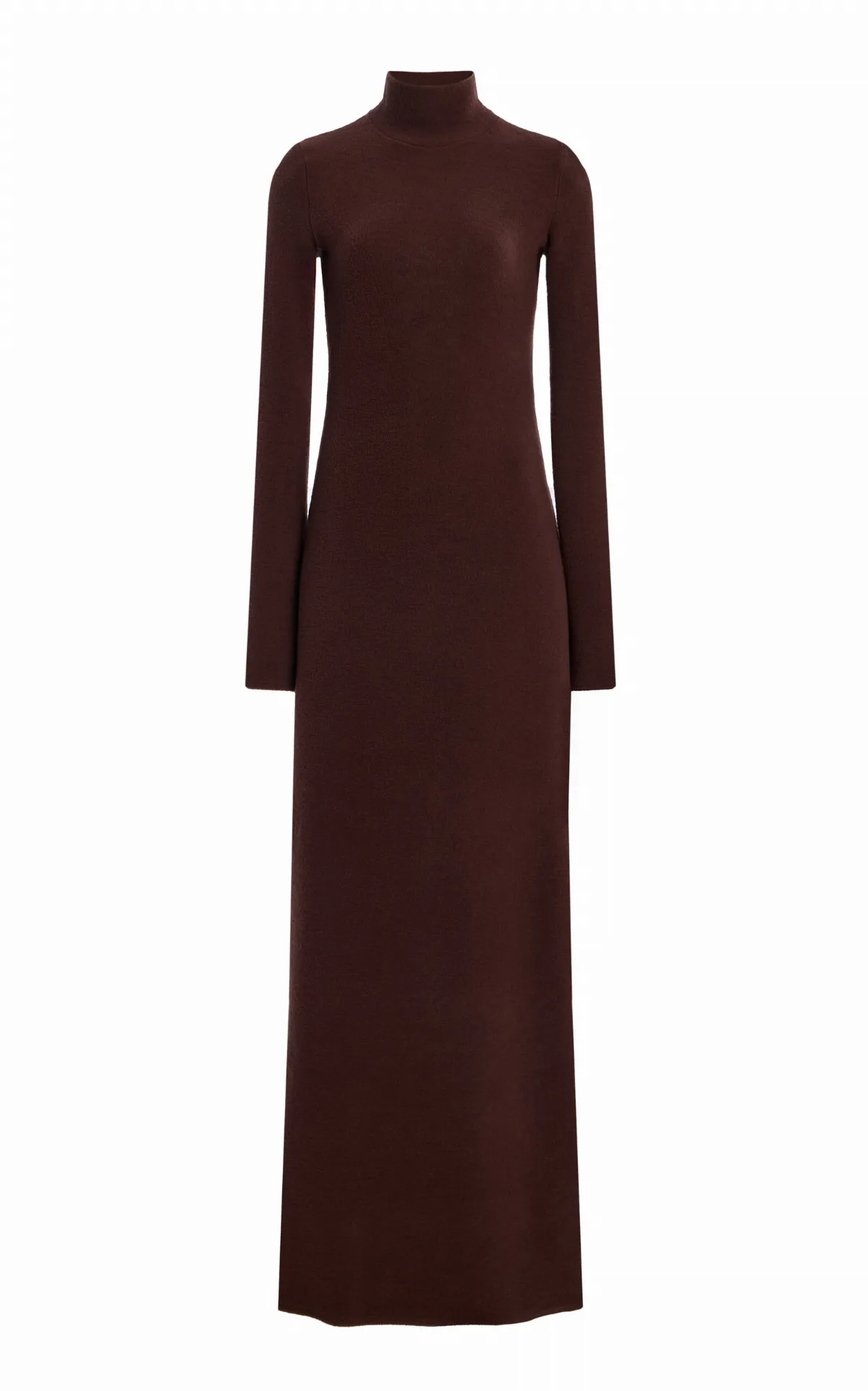 Keyhole Knit Turtleneck Maxi Dress